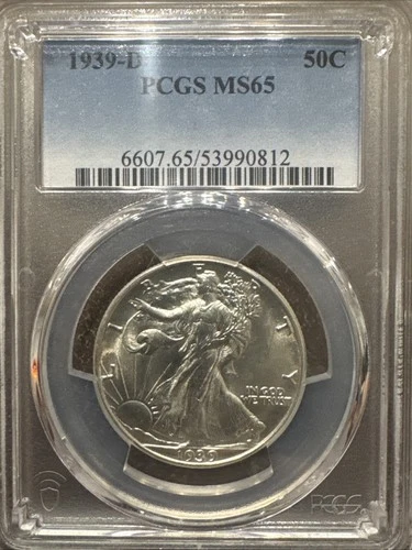 1939 D Walking Liberty PCGS MS65