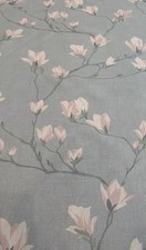 Laura Ashley Magnolia Grove Duck Egg Fabric 2 Metres 140cm wide  Brand New
