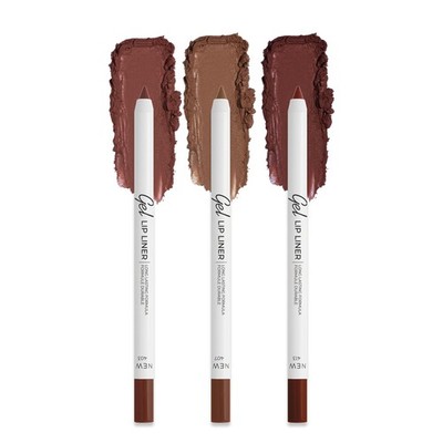 Lamel Lip Liner Pencil 3 Pack Burnt Ocher Ash Rose Chilli