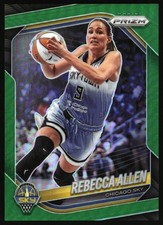 2025 Panini Prizm WNBA #67 Rebecca Allen Green Prizms