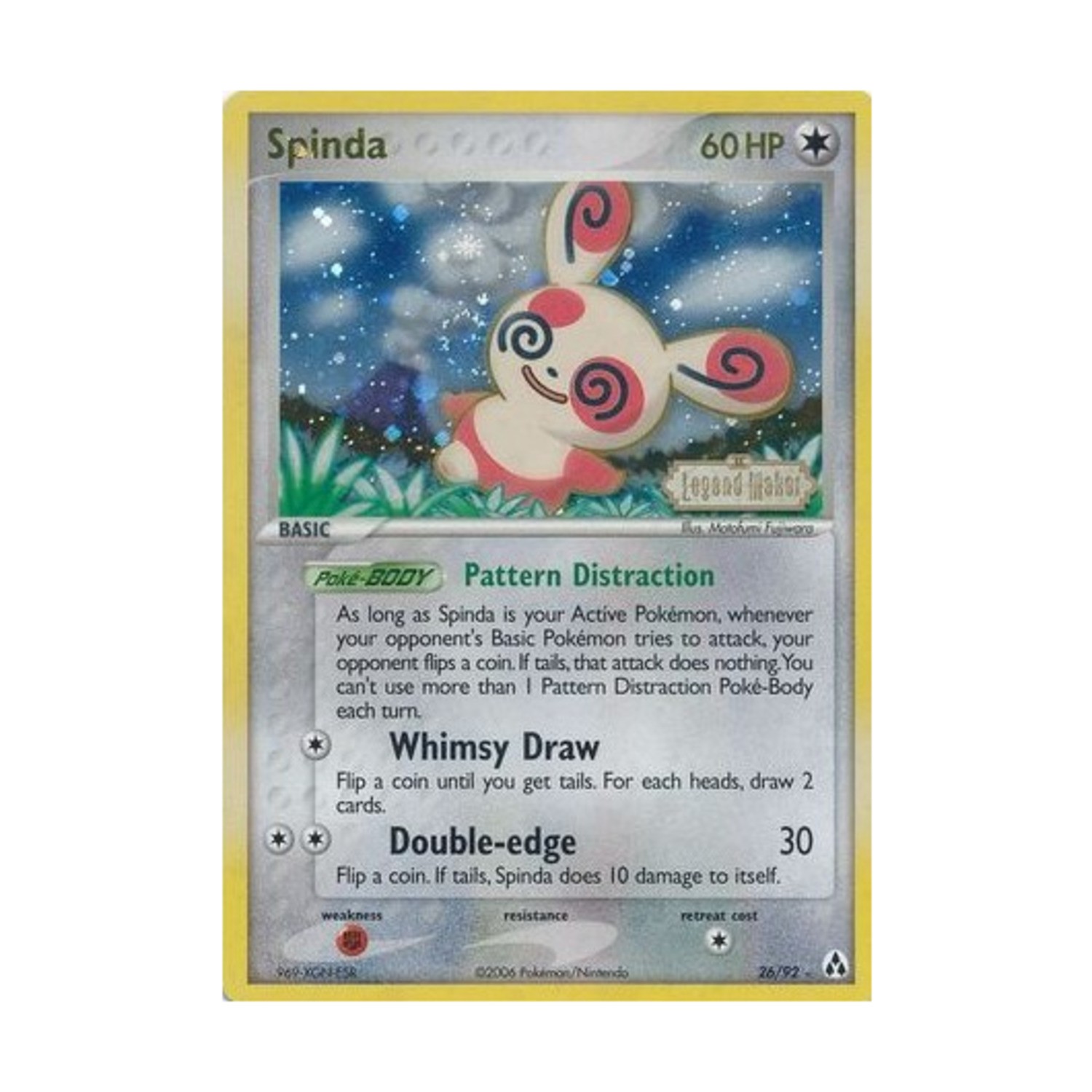 Pokemon Legend Maker Spinda (R) #26 (Reverse Holo) NM