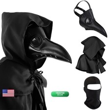 NC Halloween Plague Doctor Mask, Plague Doctor Costume, Scary Halloween Mask