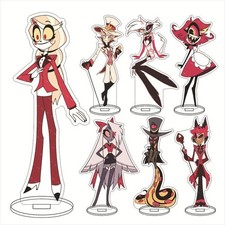 15CM Hazbin Hotel AD Adam Lucifer Niffty Desk Desktop Acrylic Stand Figure Decor