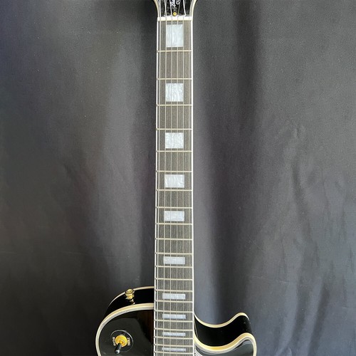 Electric Guitar Replica Binding Archtop Factory-direct Custom Black FREE SHIP - Picture 12 of 22