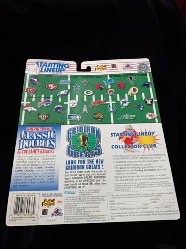 1997 Walter Payton and Barry Sanders Starting Lineup Grade Worthy - Picture 5 of 5