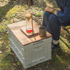 Stackable Folding Storage Box Collapsible Baskets for Picnic Camping Car Caravan