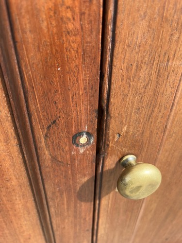Victorian Mahogany Cupboard / Victorian Linen Cupboard - Picture 14 of 21