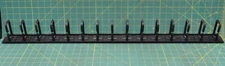 NavePoint 1U Tool-less Plastic Vertical 15-Ringed Cable Manager 34"