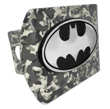 Batman Urban Camo Black Metal Usa Made Trailer Hitch Cover
