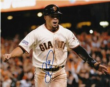 JUAN PEREZ   SAN FRANCISCO GIANTS   ACTION SIGNED 8x10