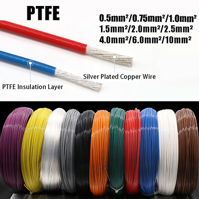 PTFE Versilbertes Kupferkabel 0.5 ~ 10mm² Isolierter Gestrandet Draht Audiodraht