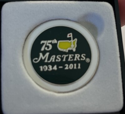 NEW* Masters Augusta Tournament Golf Ball Marker 75th Anniversary 1934-2011
