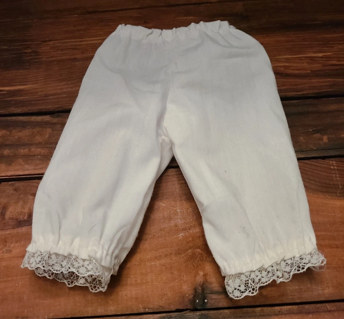 OFF WHITE Abito bambola vintage bianco sporco 15 16" vestito pizzo cappello paglia fiori collant scarpe us intime ottimeioni
