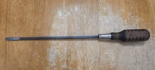Mac Tools Vintage 1/4"×7-1/2" Blade Flat Tip Screwdriver Wooden Handle USA H8