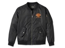 Harley-davidson Woman's 120th Anniversary Bomber Jacket, Black Beauty 97556-23vw