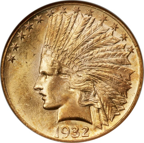 1932 Indian $10 NGC MS66