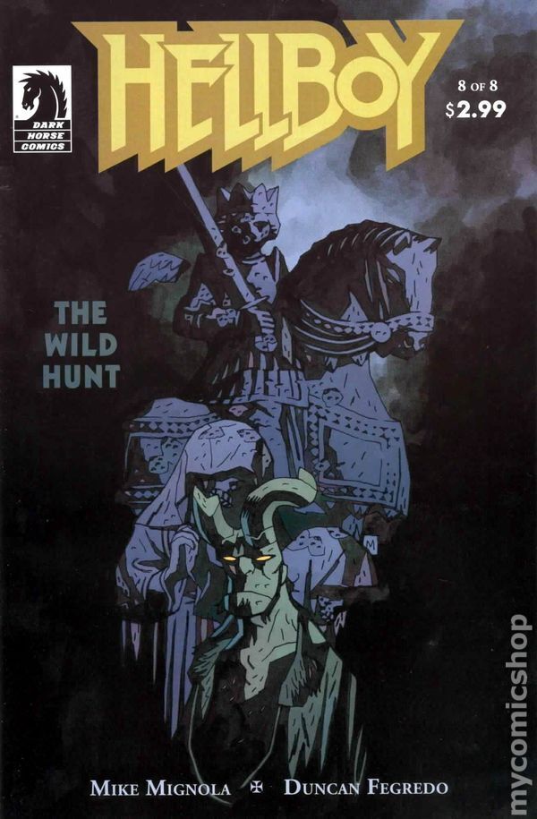 Hellboy The Wild Hunt #8 FN/VF 7.0 2009 Stock Image