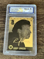 2003 Randy Johnson The Merrick Mint 23kt Gold signature series graded 10 HOF