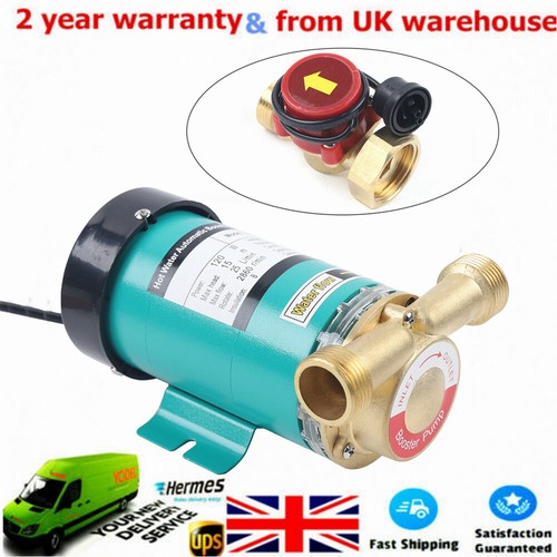 Hot Water Booster Mains Pressure Shower Pump Electric Home Boost 120W