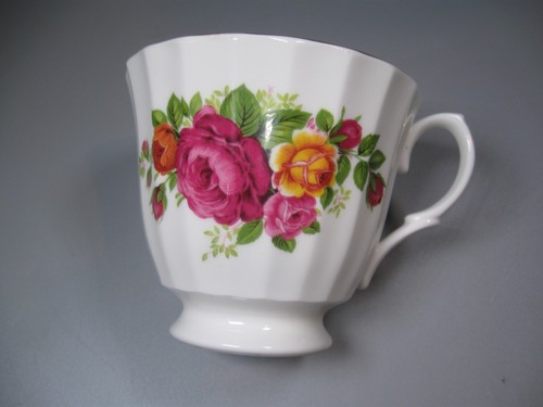 Taza de té café rosas Bethany Staffordshire Inglaterra - Imagen 4 de 5