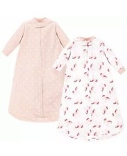 Hudson Baby Unisex Baby Long Sleeve Fleece Sleeping Bag Pink Unicorn 0-9 Months