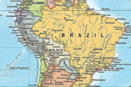 150x100cm Map of The World Political Print Poster Educational Mural Wall Decor - Picture 4 of 11