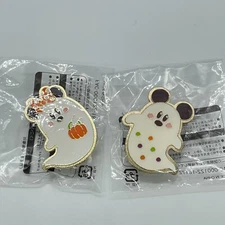 Tokyo Disney Resort Game Prize Pin TDS Halloween Mickey & Minnie Ghost
