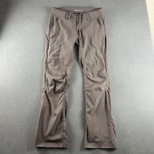 Prana Pants Womens 8 Gray Halle Straight Stretch Roll Up Outdoor Hiking Cargo