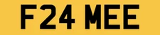 FRAME PRIVATE REG NUMBER PLATE F24 MEE CHERISHED CAR REG FRAMES FRAMED FRAME REG