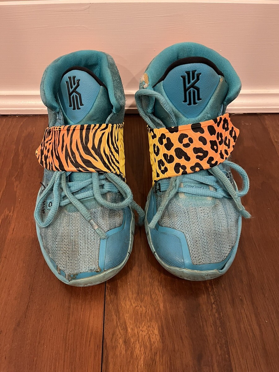 Nike Kyrie 6 Oracle Aqua Animal Print Kids Boys BQ5600-300 Shoes