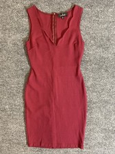 Lulus Dress Women’s Small Maroon Red Sleeveless Fitted Made In USA Career Party