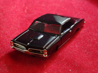 MoDEL MoToRING 67 Black Pontiac GTO T-jet HO Scale Slot Car Body Aurora RRR 