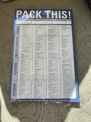 Pack This! Pad by Knock Knock New