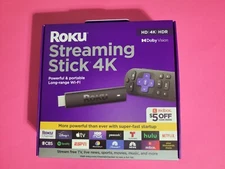 Roku Stick 4K HDR Streaming Device Voice Remote - Hulu / Netflix / Disney+