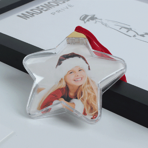 1/4x Weihnachten Foto Insert Kugeln Festliche Personalisierte Baum Dekoration DE - Bild 15 von 16