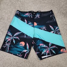 BILLABONG MEN  S T-STREET AIRLITE BOARDSHORTS 4-WAY STRETCH SZ 30 8  INSEAM K6 
