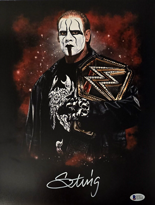 Sting Signed Photo Autograph WWE WWF Raw Smackdown WCW 11x14