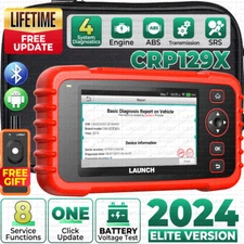2025 Launch CRP129X CRP123X VII+ Scanner Engine ABS SRS SAS TPMS Diagnostic Tool