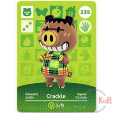Carte Amiibo Animal Crossing 235 Justin / Crackle [EUR] Série 3 Near Mint