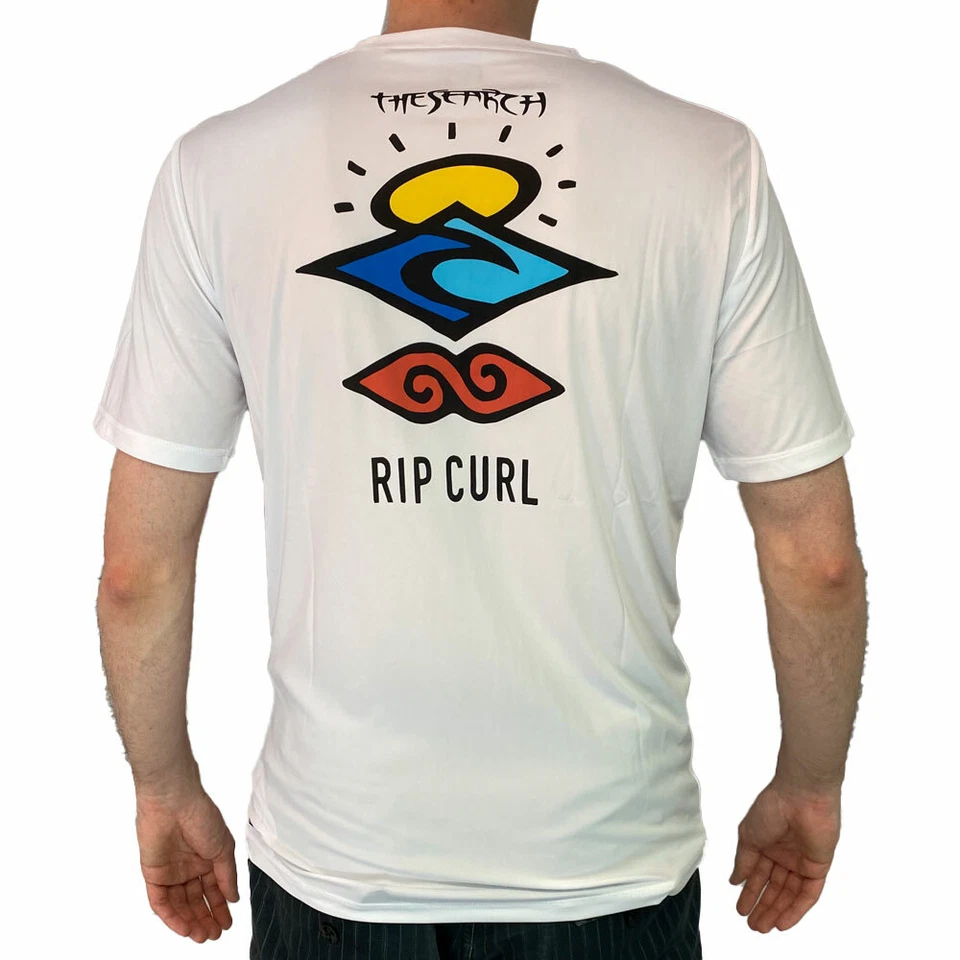Rip Curl Iconos Surflite Camiseta de Hombre Surf Camisa Mal Con Protección-uv - Imagen 2 de 2