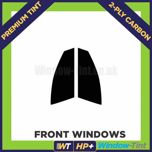 For Mercedes GLA 5-door 2014+ Carbon Pre Cut Window Tint Front Premium HP+ - Picture 2 of 10