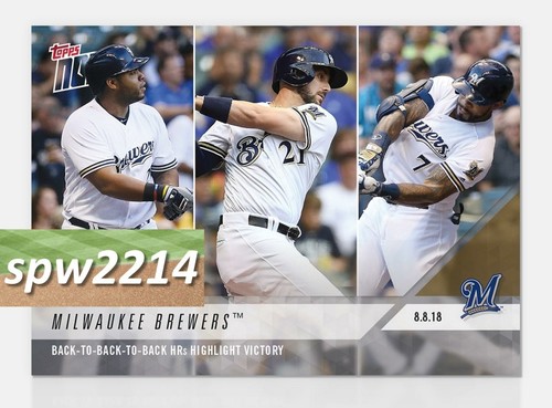 2018 Topps Now 574 MILWAUKEE BREWERS™