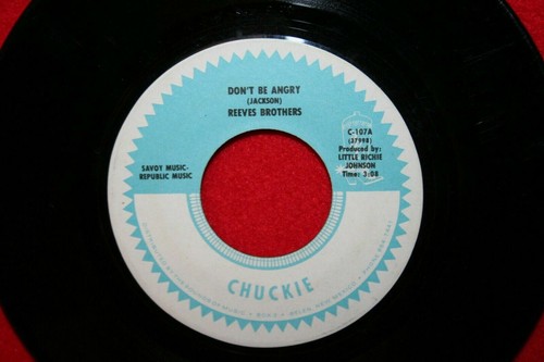 THE REEVES BROTHERS Don't Be Angry / Crazy Arms 45 RARE 70s Country CHUCKIE - Imagen 2 de 2