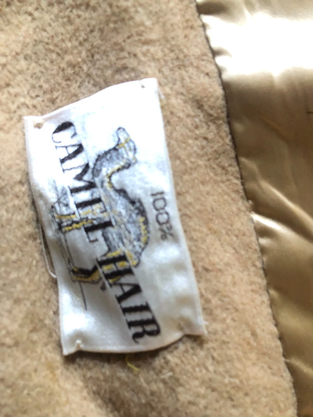 SAINT LAURENT (YSL) YSL Yves Saint Laurent 100% Cappotto Capelli Cammello Caramello Taglia S Donna Formale