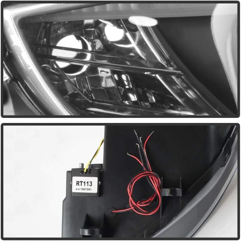 Juego de faros proyectores LED halo negros modelo HID BMW Z4 2003-2008 L+R Foto 4 de 4