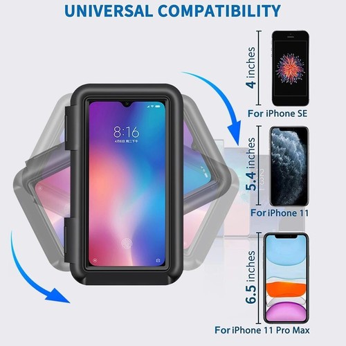 Bolsa de Bicicleta Bicicleta Pantalla Táctil Impermeable Estuche de Teléfono Soporte de Montaje para Móvil Inteligente - Imagen 3 de 12