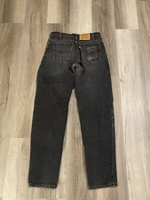Vintage Levis 550 Jeans Mens 32x32 Black Denim Tapered Relaxed Fit Made USA 90s