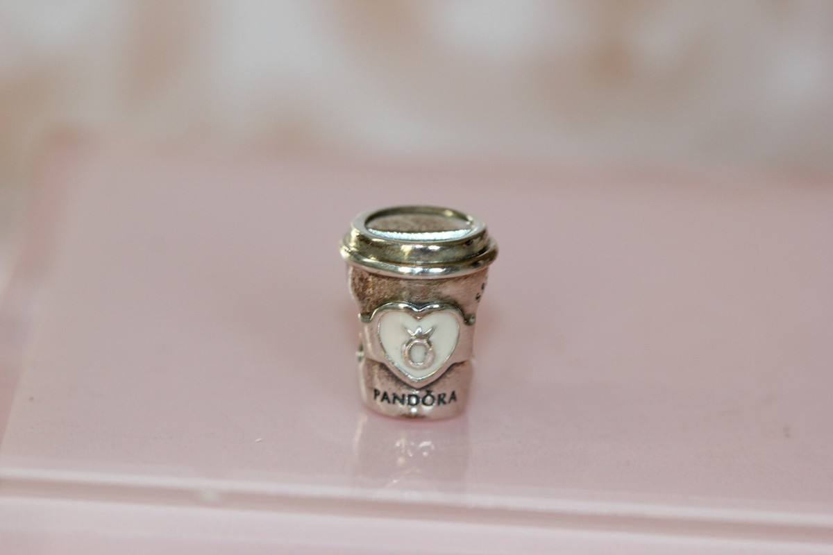 NEW PANDORA Drink To Go CHARM 797185EN160 box, tissue and sticker - Main Image