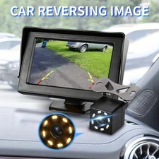 4.3" Backup Camera Monitor Kit For Car Night Vision Parking System Pickup Suv