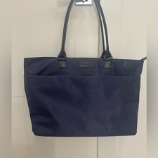 Borsa shopper donna Lipault Paris colore blu manico trolley manica twill nylon